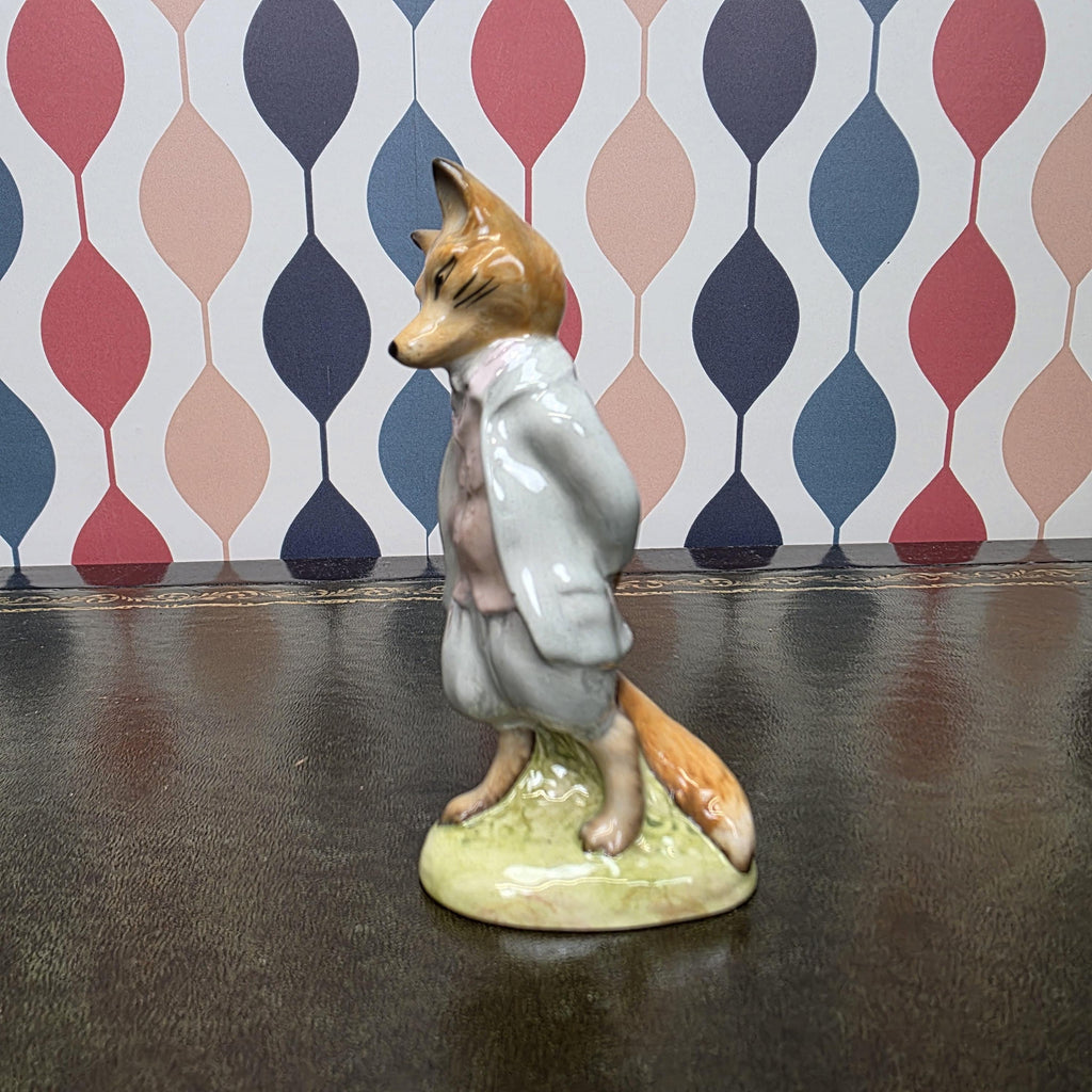 Royal Albert Foxy Whiskered Gentleman Figurine Beatrix Potter Fox Character Collectible English Ceramic Figure