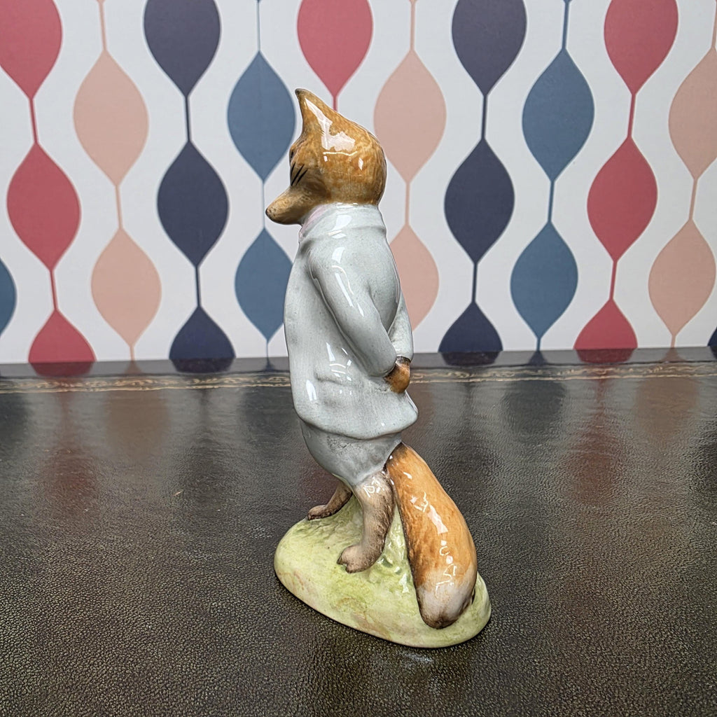 Royal Albert Foxy Whiskered Gentleman Figurine Beatrix Potter Fox Character Collectible English Ceramic Figure