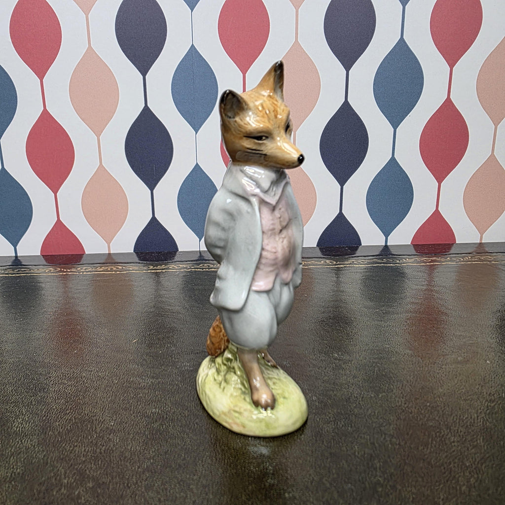 Royal Albert Foxy Whiskered Gentleman Figurine Beatrix Potter Fox Character Collectible English Ceramic Figure