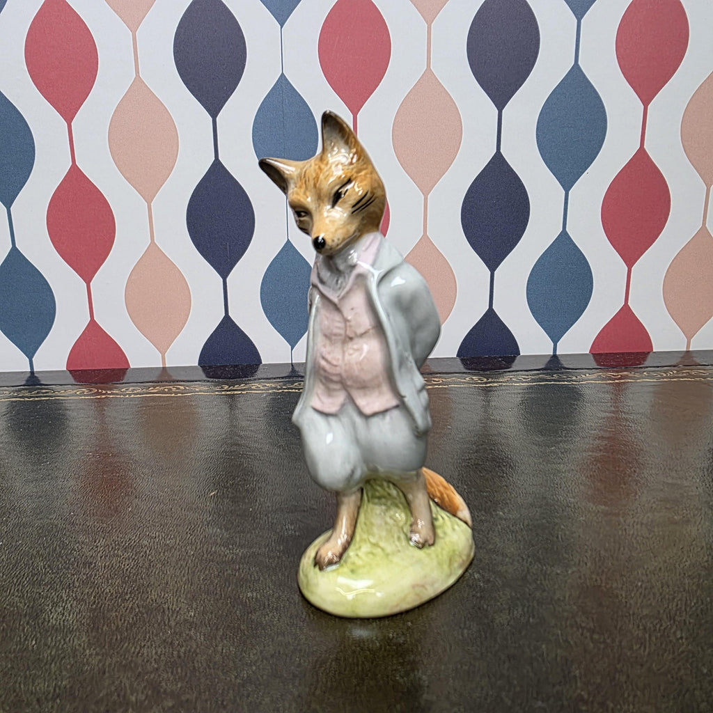 Royal Albert Foxy Whiskered Gentleman Figurine Beatrix Potter Fox Character Collectible English Ceramic Figure