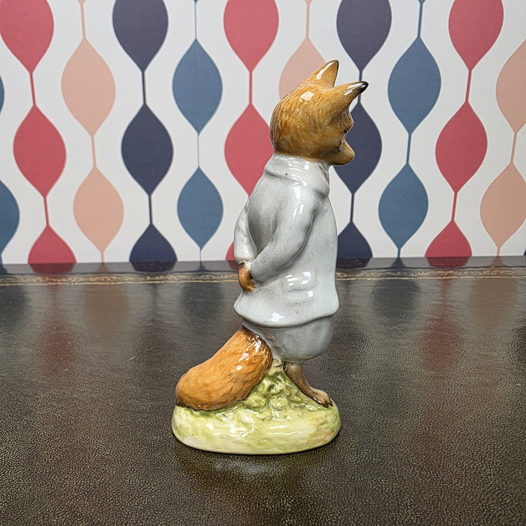 Royal Albert Foxy Whiskered Gentleman Figurine Beatrix Potter Fox Character Collectible English Ceramic Figure