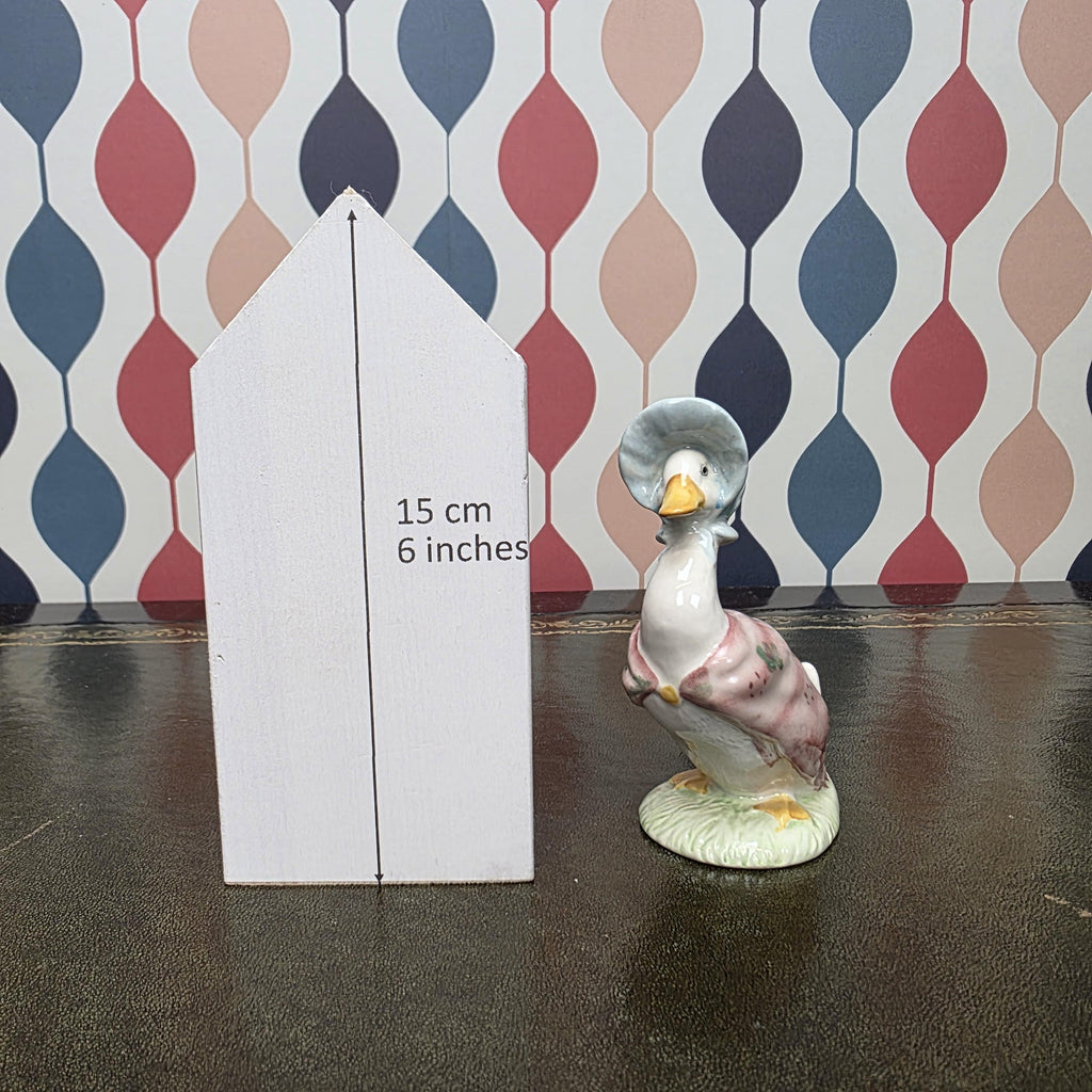 Royal Albert Jemima Puddleduck Figurine Beatrix Potter Duck Character Collectible English Ceramic Animal Figure