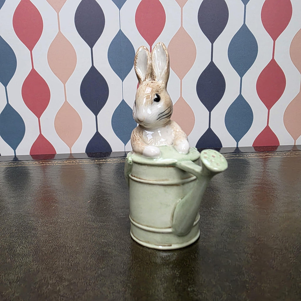 Beswick Peter in the Watering Can Figurine Beatrix Potter Peter Rabbit Collectible English Ceramic Garden