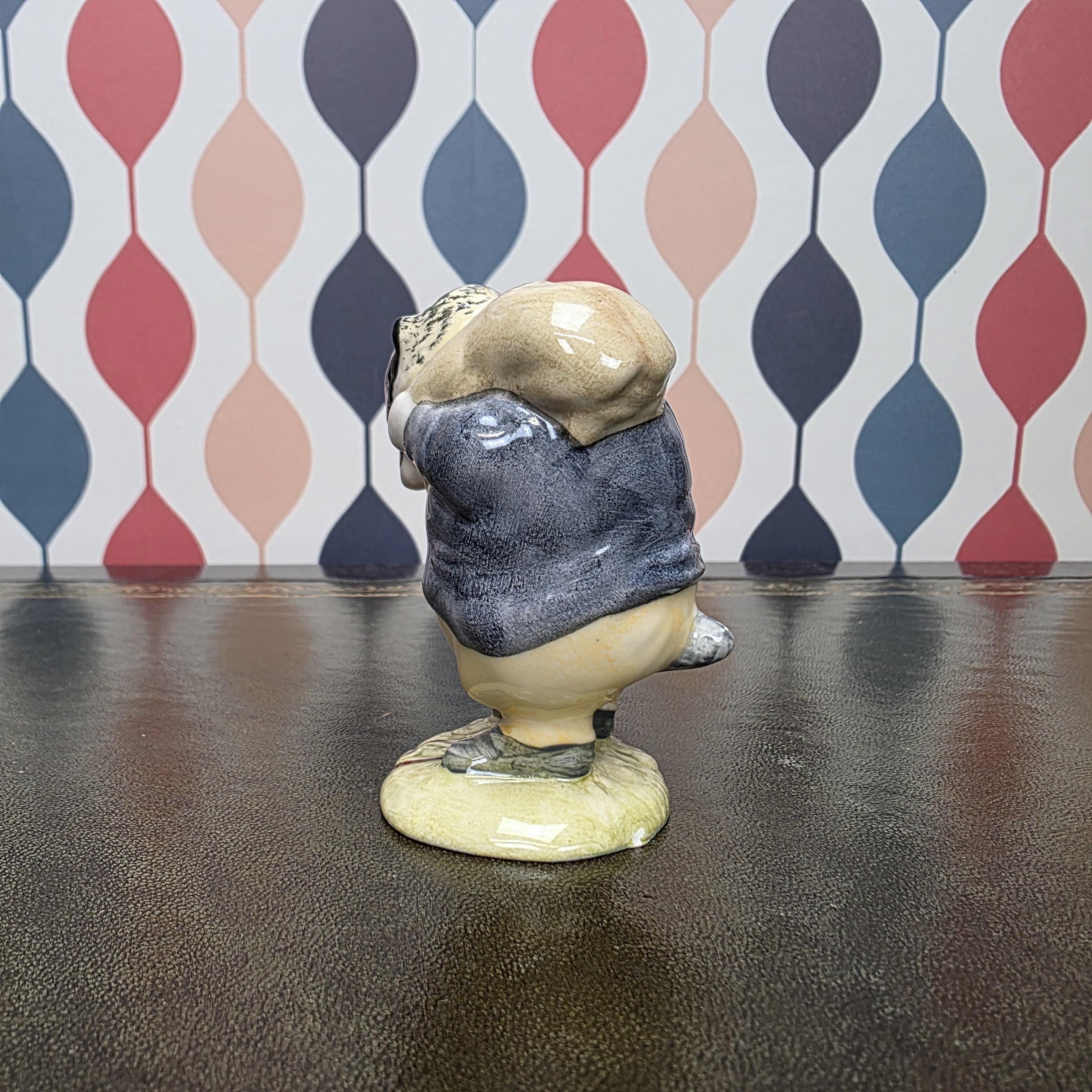 Royal Albert Tommy Brock Figurine Beatrix Potter Badger Character Collectible English Ceramic Storybook Figure