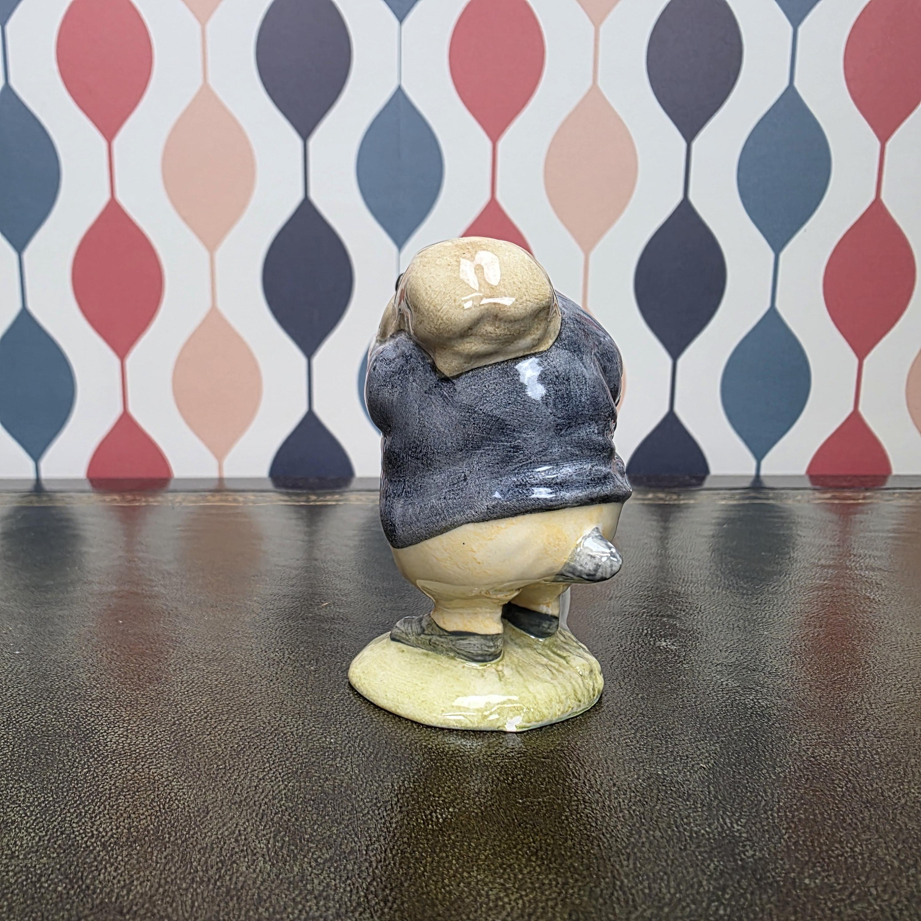 Royal Albert Tommy Brock Figurine Beatrix Potter Badger Character Collectible English Ceramic Storybook Figure