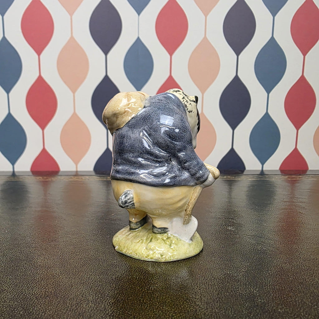 Royal Albert Tommy Brock Figurine Beatrix Potter Badger Character Collectible English Ceramic Storybook Figure