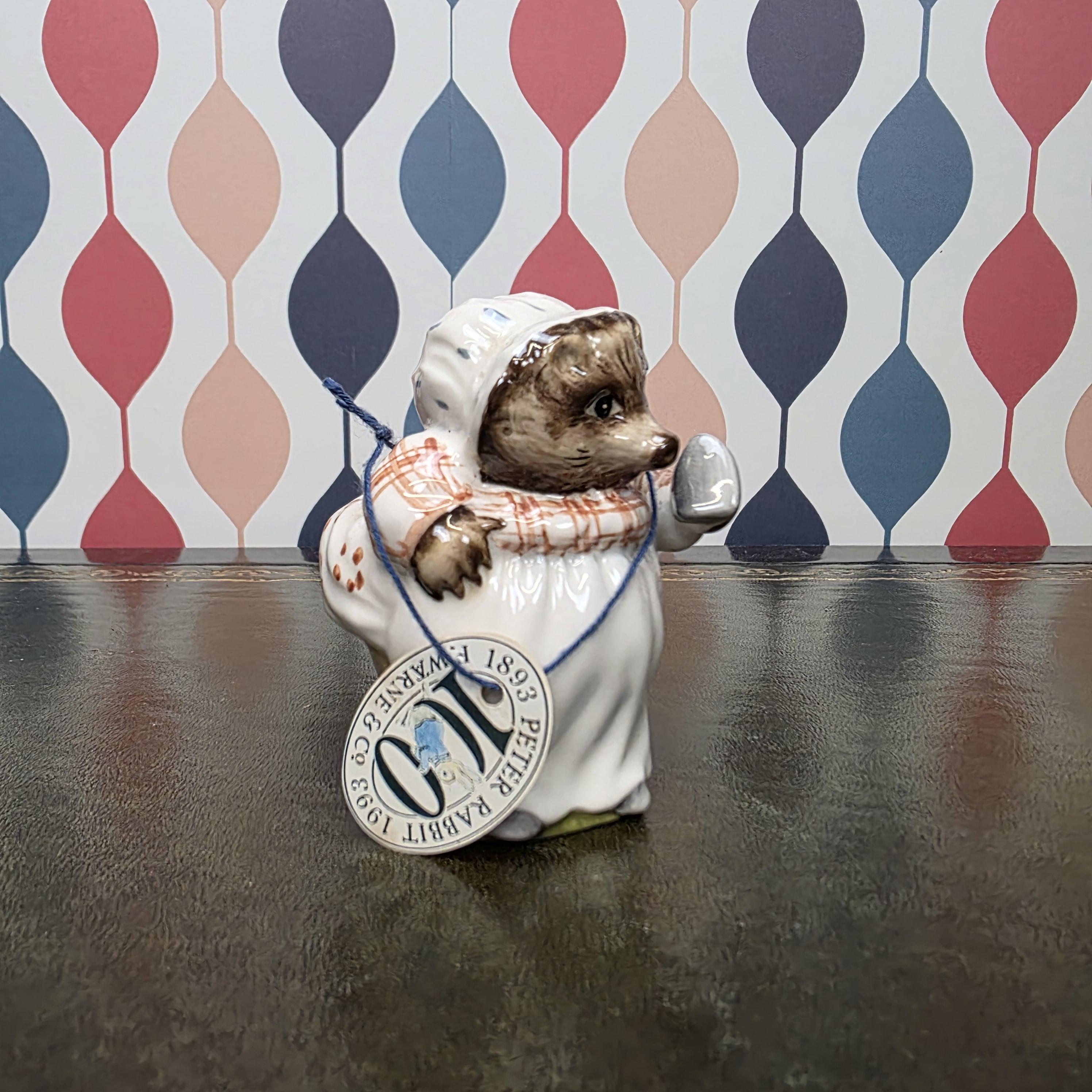 Royal Albert Mrs Tiggy Winkle Figurine Beatrix Potter Hedgehog Character Collectible English Ceramic Storybook