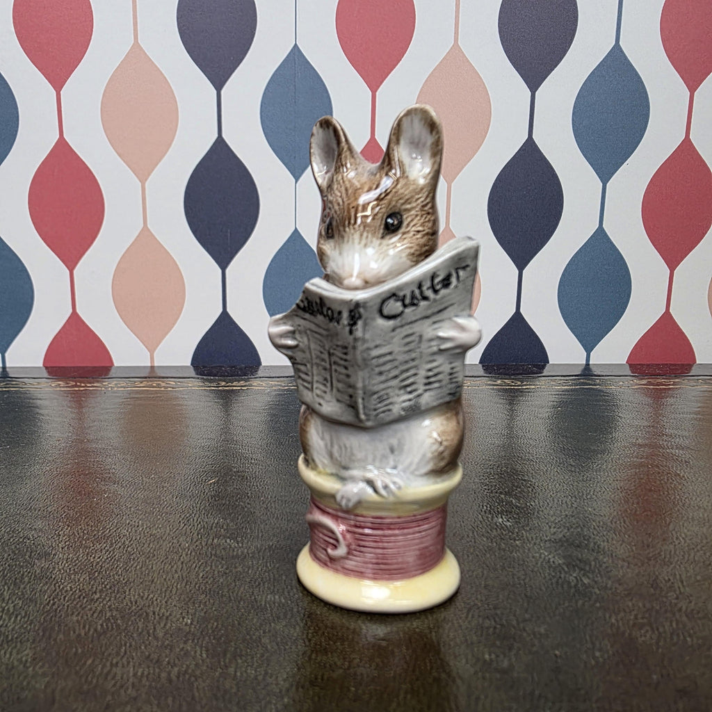 Royal Albert Beatrix Potter Tailor of Gloucester Mouse Figurine English Ceramic Storybook Character Collectible