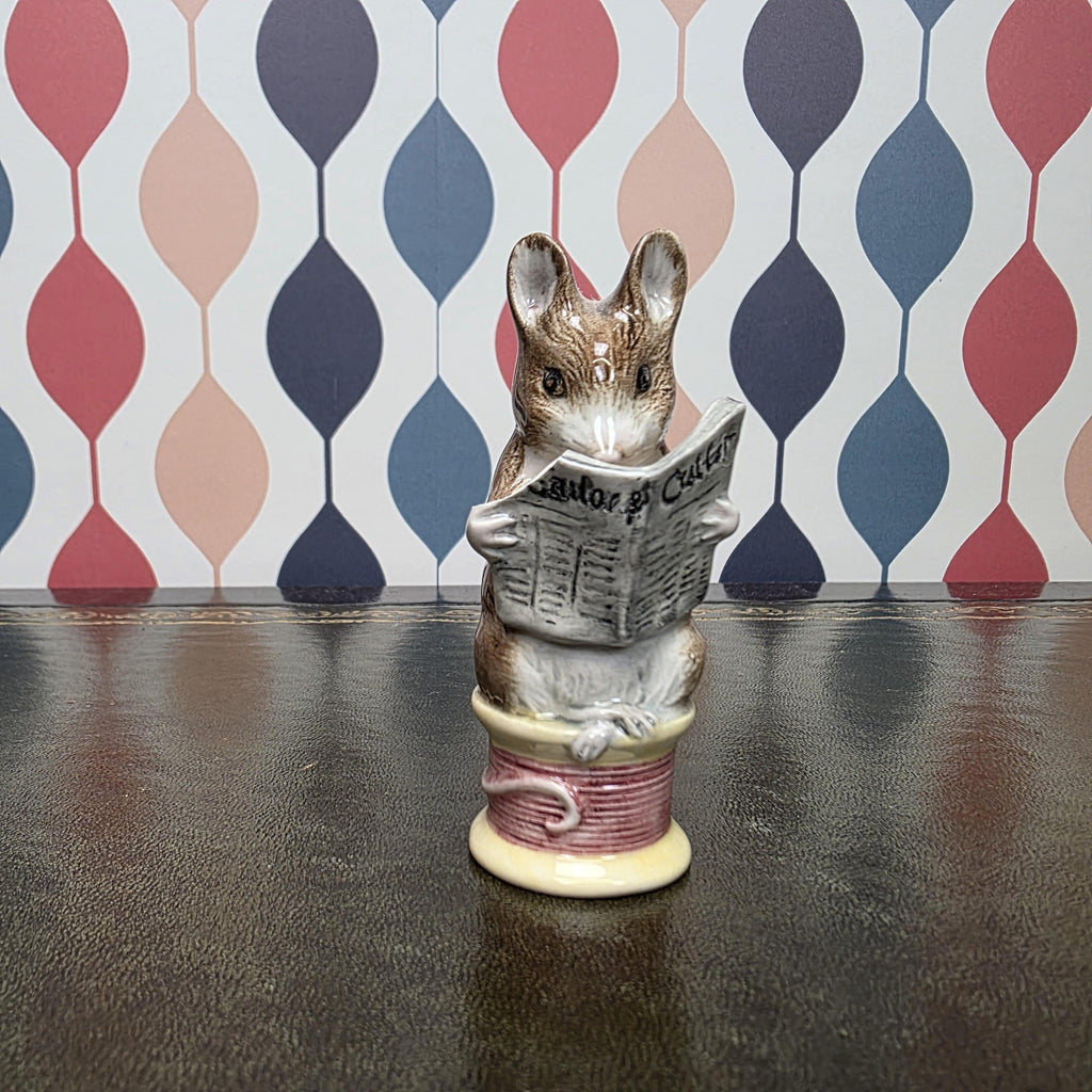 Royal Albert Beatrix Potter Tailor of Gloucester Mouse Figurine English Ceramic Storybook Character Collectible