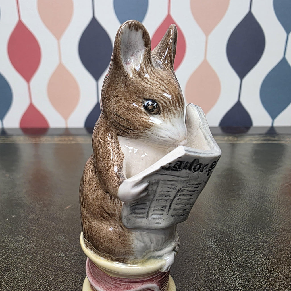 Royal Albert Beatrix Potter Tailor of Gloucester Mouse Figurine English Ceramic Storybook Character Collectible