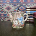 Vintage Leonardo Collection Bird Teapot Decorative Ceramic Woodland Cottagecore Bluebird Teapot Sculpture