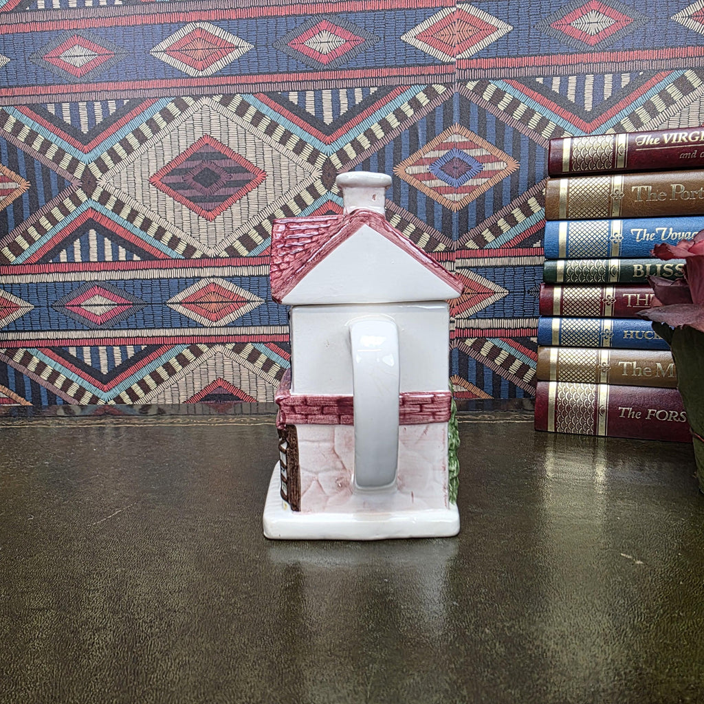 House Shaped Teapot Chocolate Shop Ceramic Teapot Vintage Cottage Decor Collectible Novelty Kitchen Piece