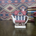 House Shaped Teapot Chocolate Shop Ceramic Teapot Vintage Cottage Decor Collectible Novelty Kitchen Piece