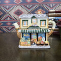 Vintage Ceramic Teapot House Greengrocer Leonardo Collection Decorative Cottage Teapot Collectible Kitchen Decor