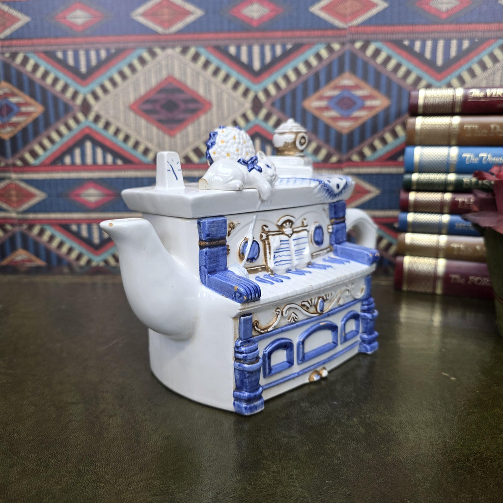 Vintage Ceramic Piano Manor House The Village Collectables Western House Gifts Decorative Teapot Ornament
