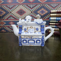 Vintage Ceramic Piano Manor House The Village Collectables Western House Gifts Decorative Teapot Ornament