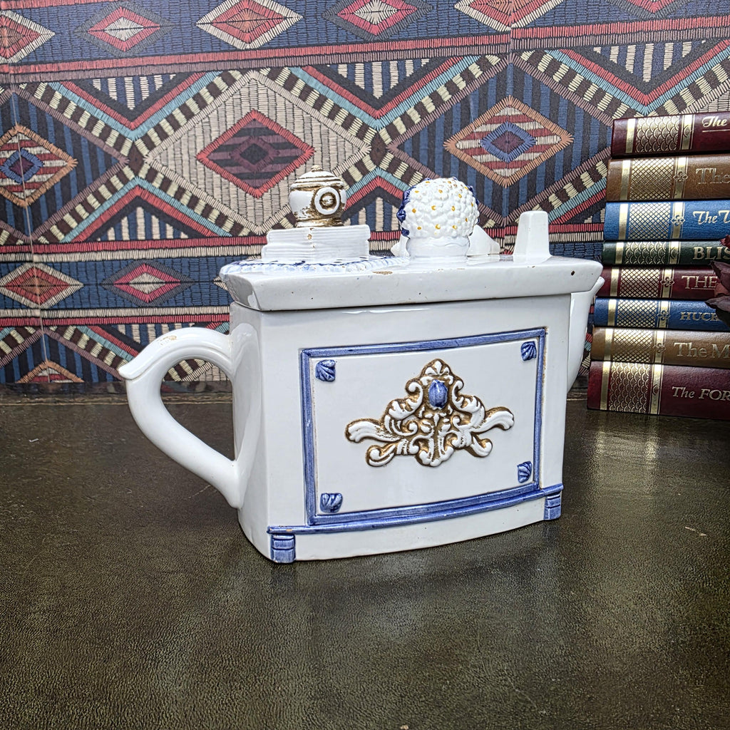 Vintage Ceramic Piano Manor House The Village Collectables Western House Gifts Decorative Teapot Ornament