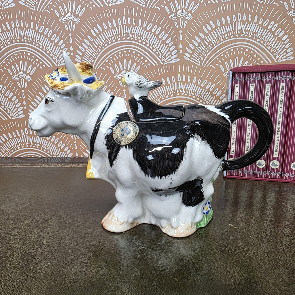 Price Kensington Cow Teapot Vintage English Ceramic Novelty Farmhouse Teapot Collectors Kitchen Decor