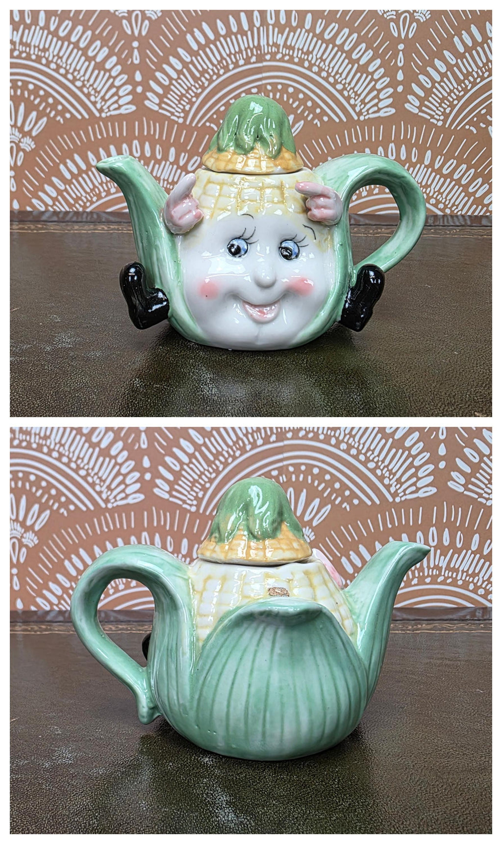 Ceramic Teapot Miniature Kitchen Design Collectors Piece Novelty Pottery Sewing Machine Cottage Corn Variants