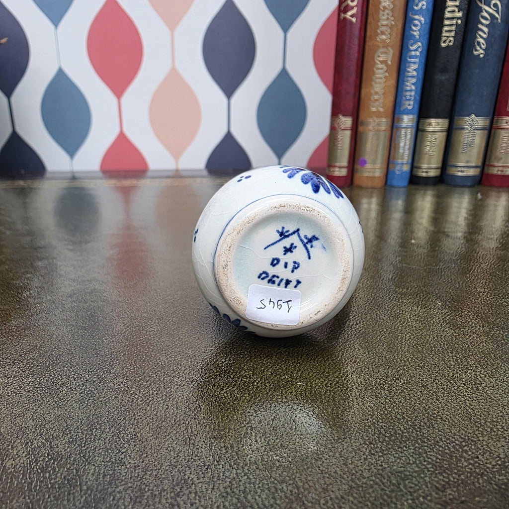 Vintage Delft Blue Mini Pitcher Hand Painted Small Ceramic Jug Holland Miniature Creamer Vase