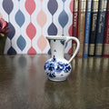 Vintage Delft Blue Mini Pitcher Hand Painted Small Ceramic Jug Holland Miniature Creamer Vase