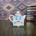 House Shape Ceramic Teapot Vintage Taiwan Cottage Style Novelty Kitchen Collectible Farmhouse Decor