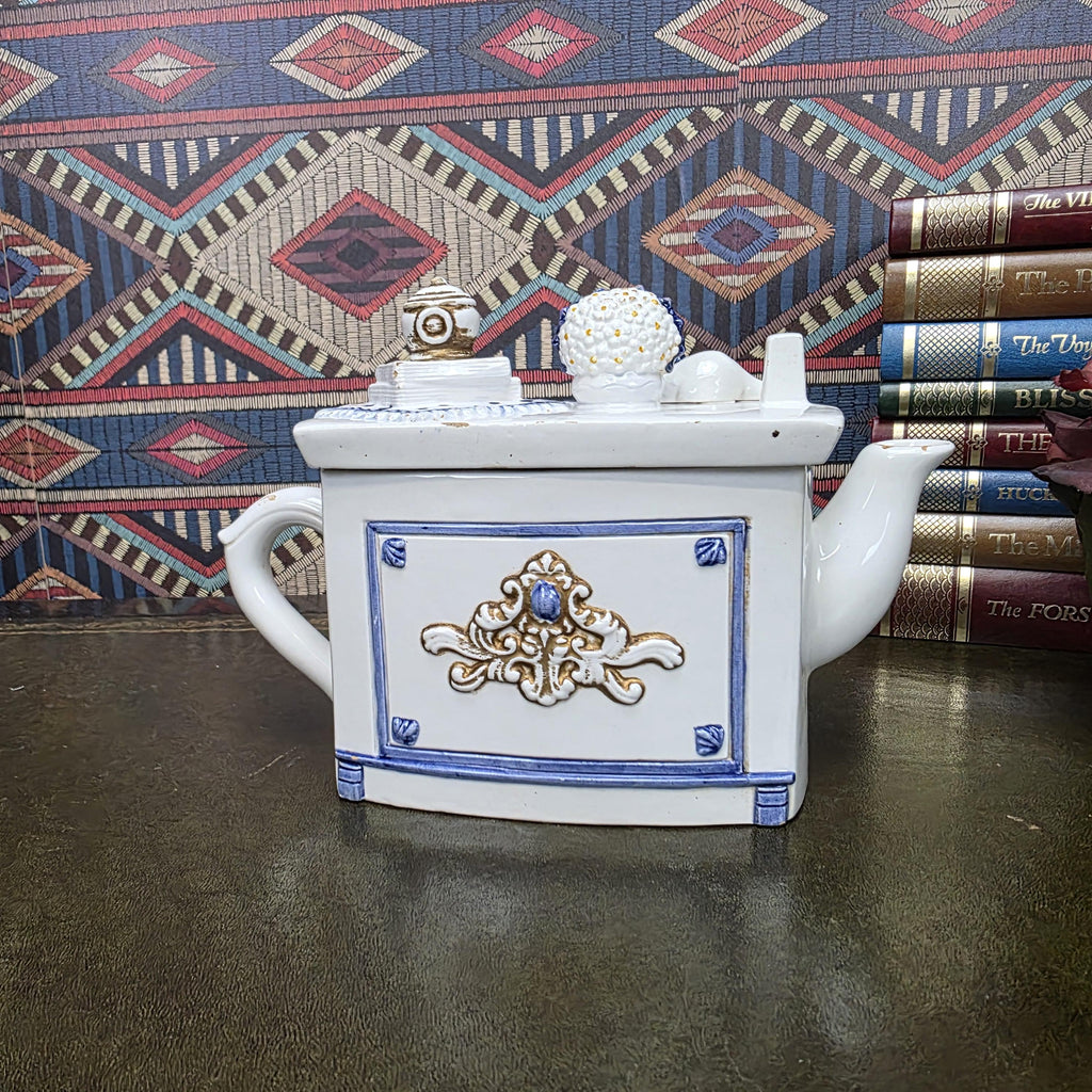 Vintage Ceramic Piano Manor House The Village Collectables Western House Gifts Decorative Teapot Ornament