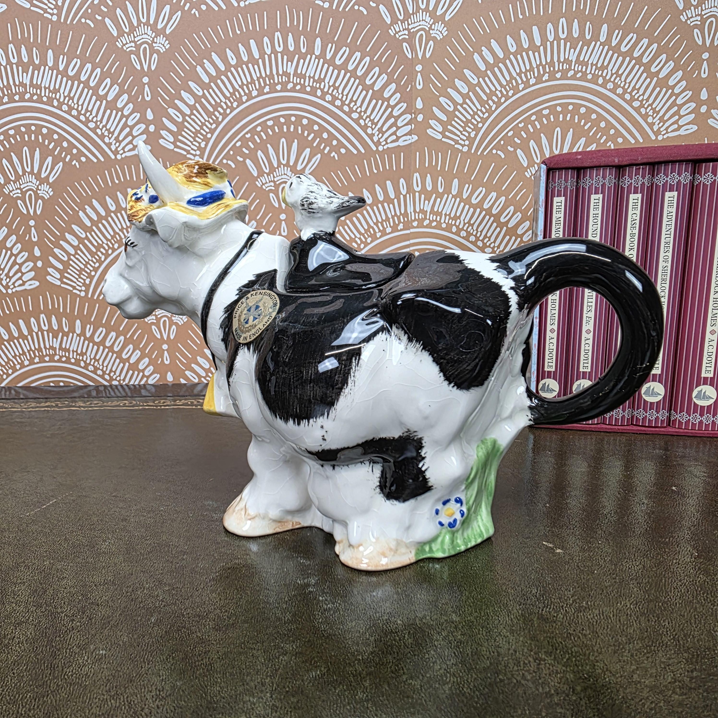 Price Kensington Cow Teapot Vintage English Ceramic Novelty Farmhouse Teapot Collectors Kitchen Decor