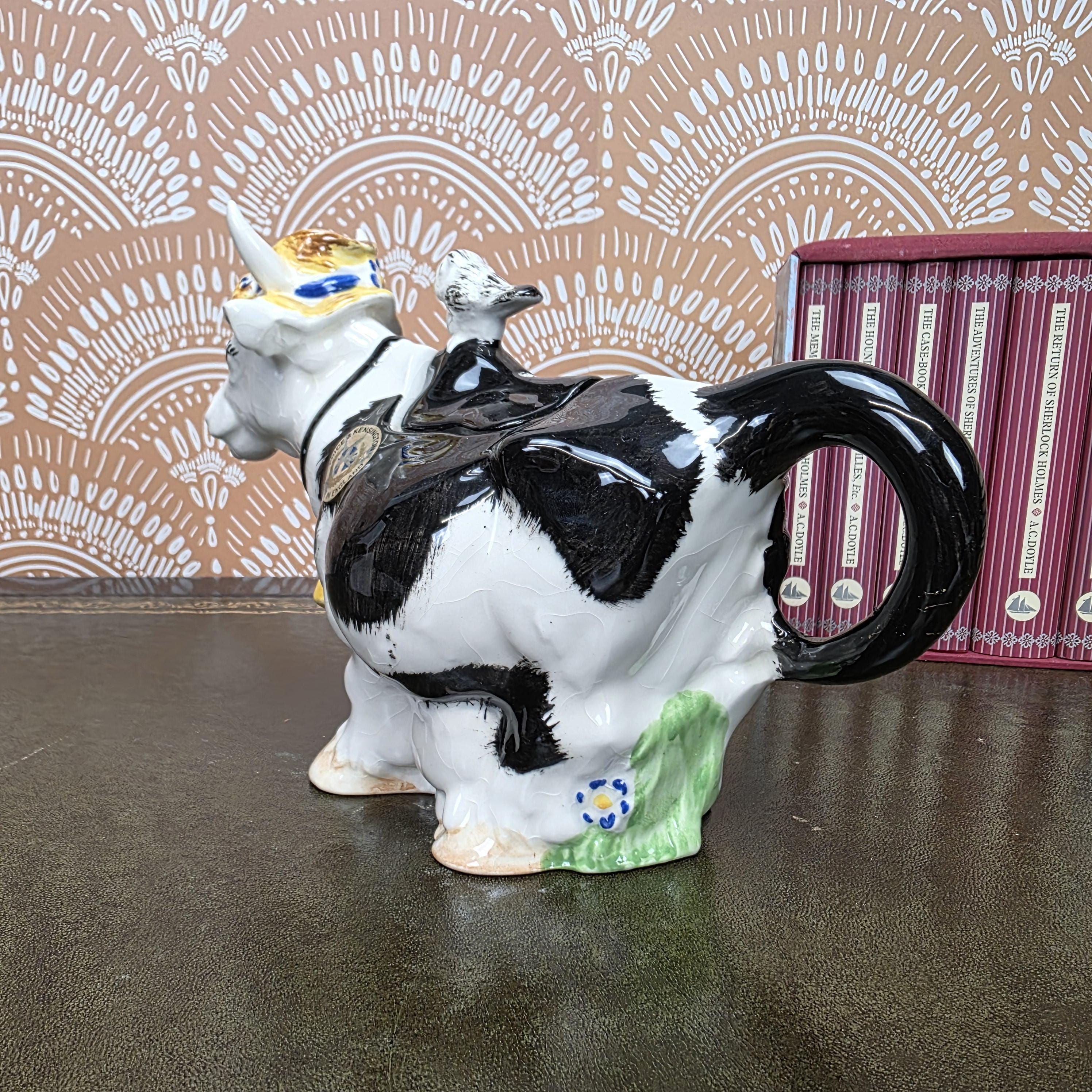 Price Kensington Cow Teapot Vintage English Ceramic Novelty Farmhouse Teapot Collectors Kitchen Decor