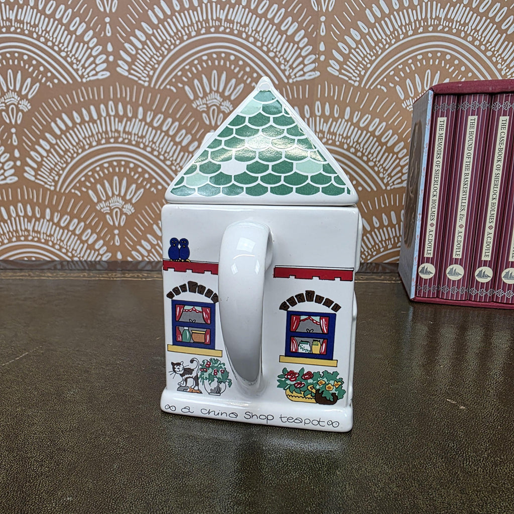 Wade England China Shop Cottage Teapot English Life Series Hand Painted Ceramic Collectors Piece