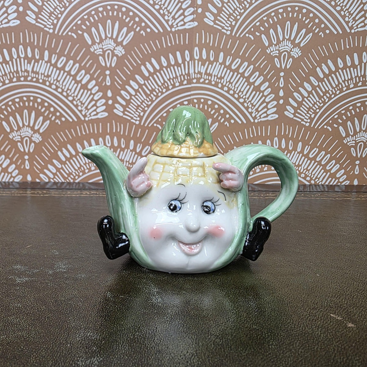 Ceramic Teapot Miniature Kitchen Design Collectors Piece Novelty Pottery Sewing Machine Cottage Corn Variants