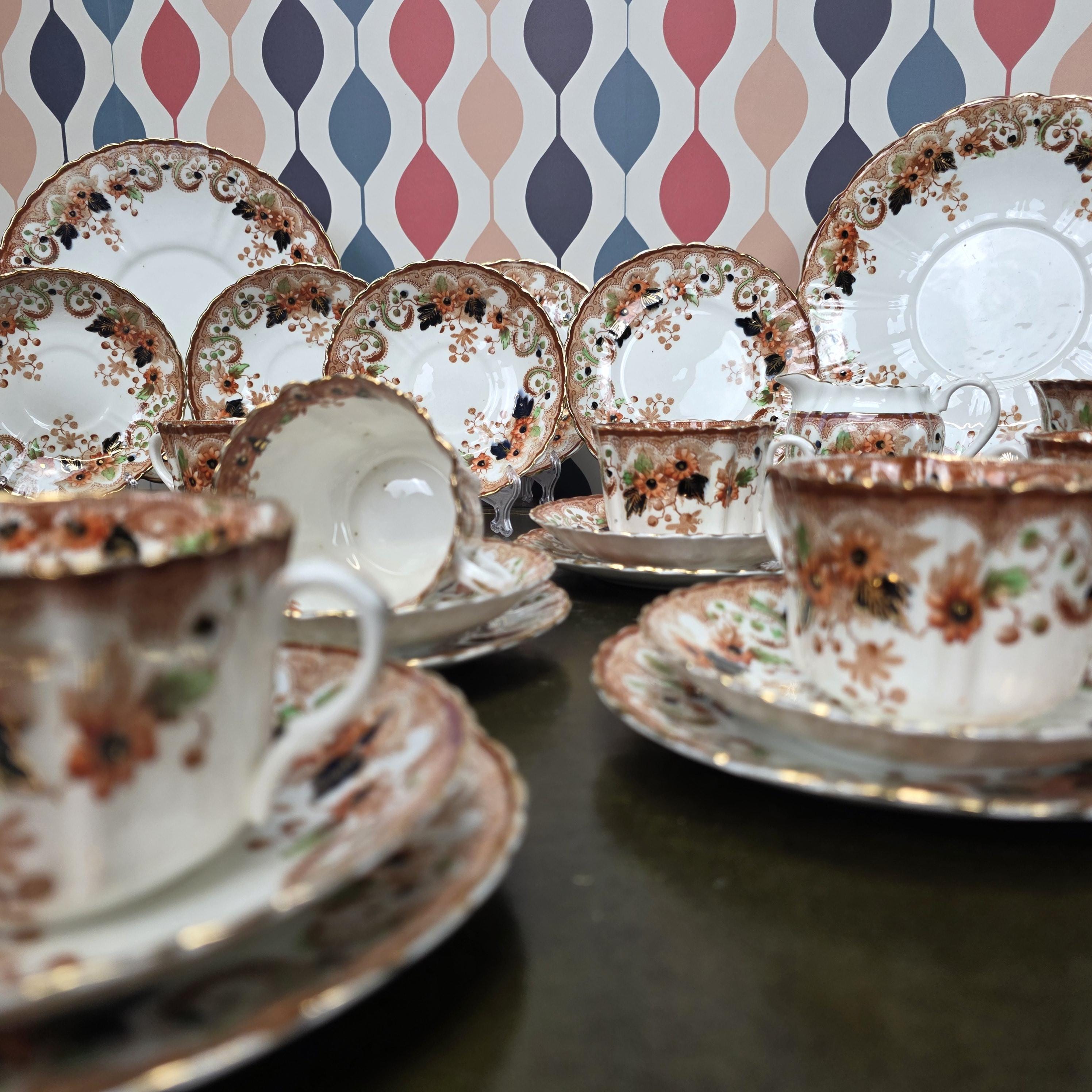 Royal Albert Wellington Daisy Tea Service Pieces, English Bone China, Trio Set, Saucer, Jug, Serving Dish