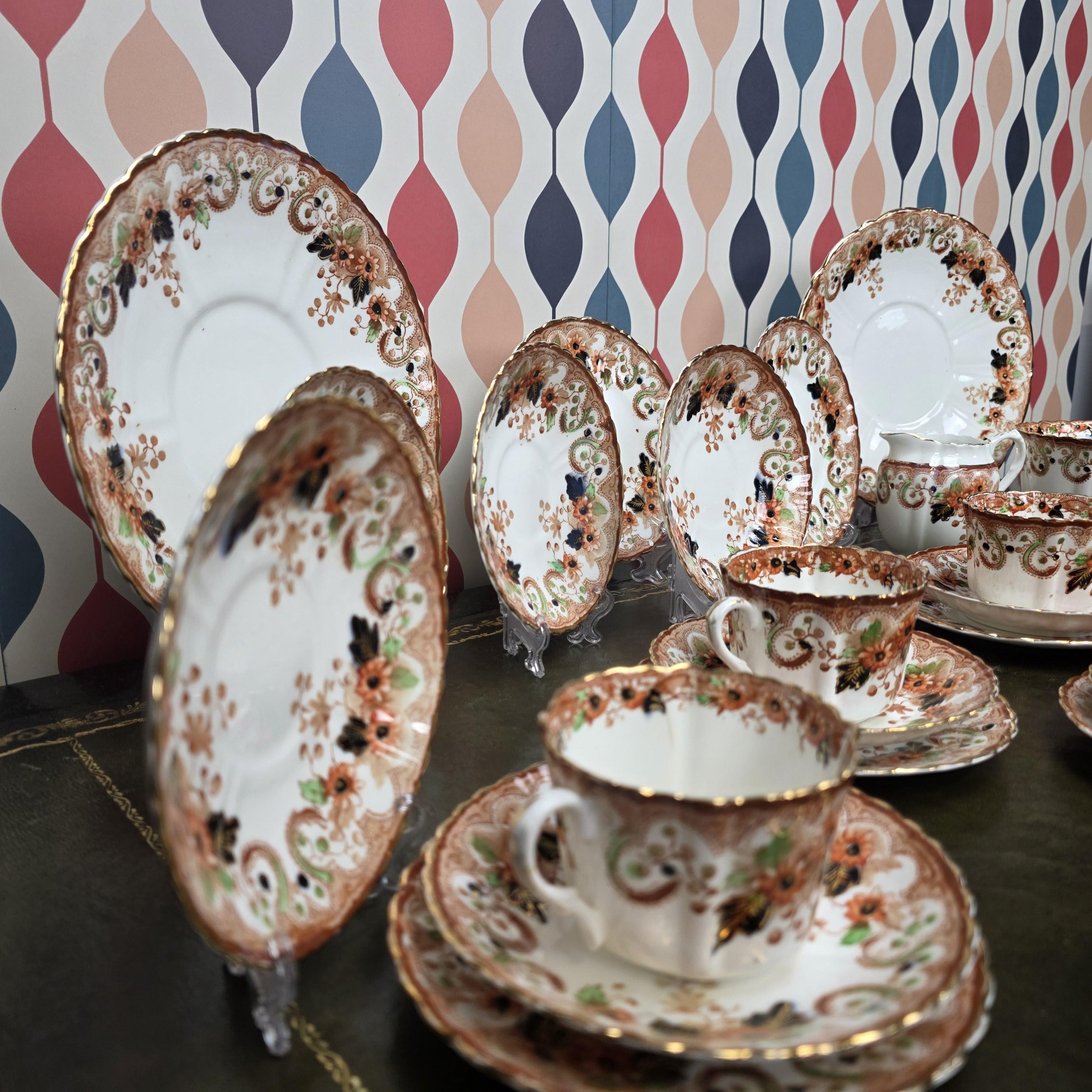 Royal Albert Wellington Daisy Tea Service Pieces, English Bone China, Trio Set, Saucer, Jug, Serving Dish