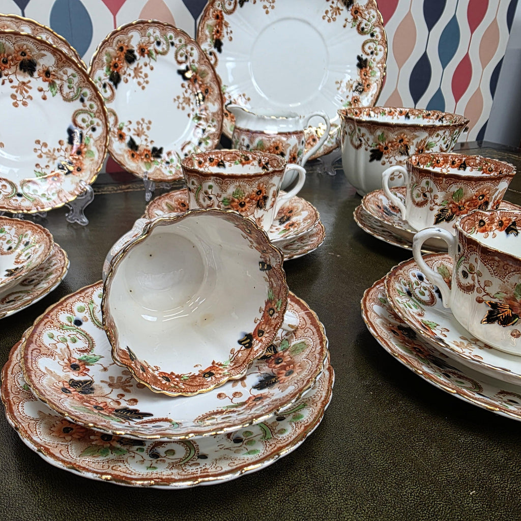Royal Albert Wellington Daisy Tea Service Pieces, English Bone China, Trio Set, Saucer, Jug, Serving Dish
