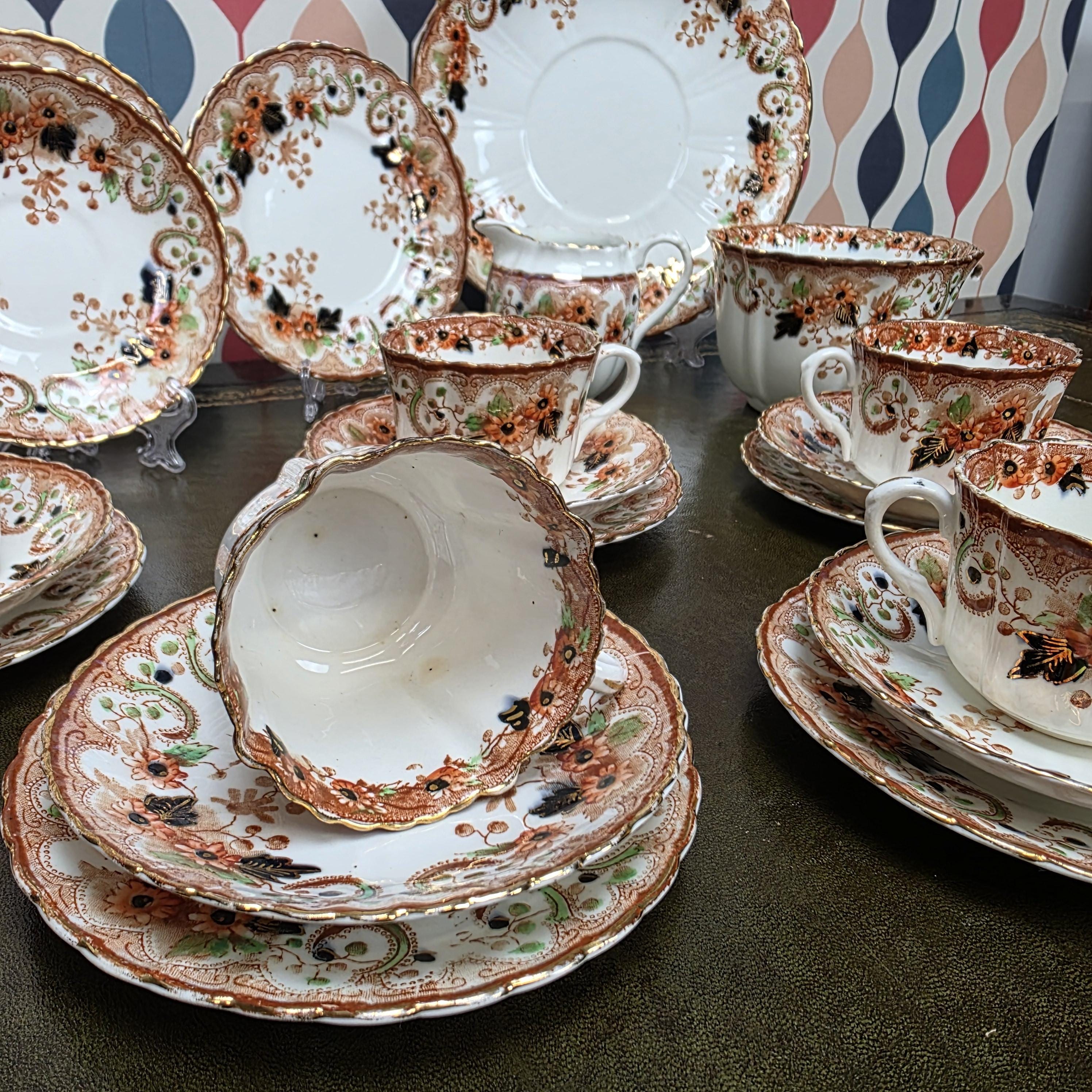 Royal Albert Wellington Daisy Tea Service Pieces, English Bone China, Trio Set, Saucer, Jug, Serving Dish