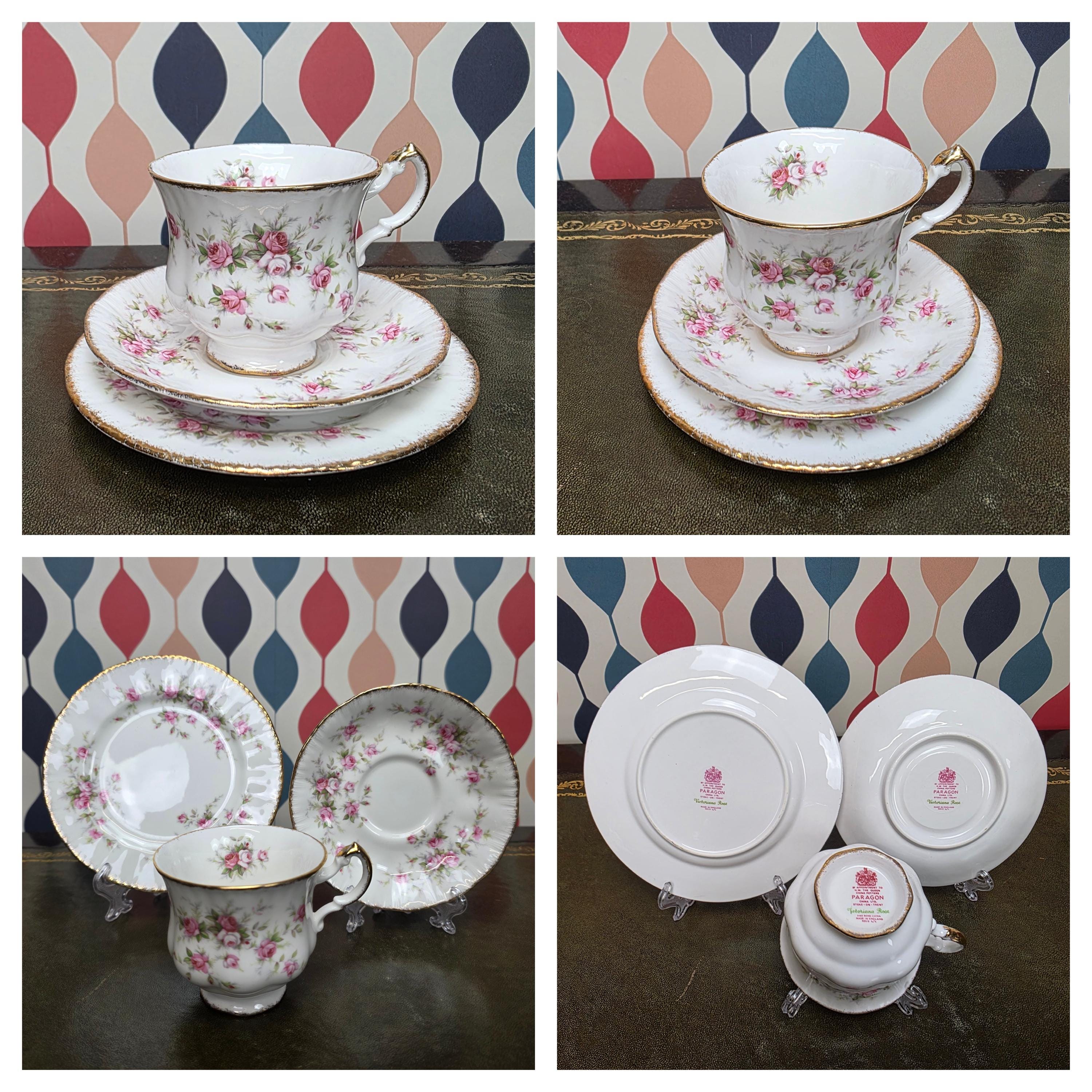 Paragon Victoriana Rose Tea Service Bone China England Replacement Ware Select Individual Item