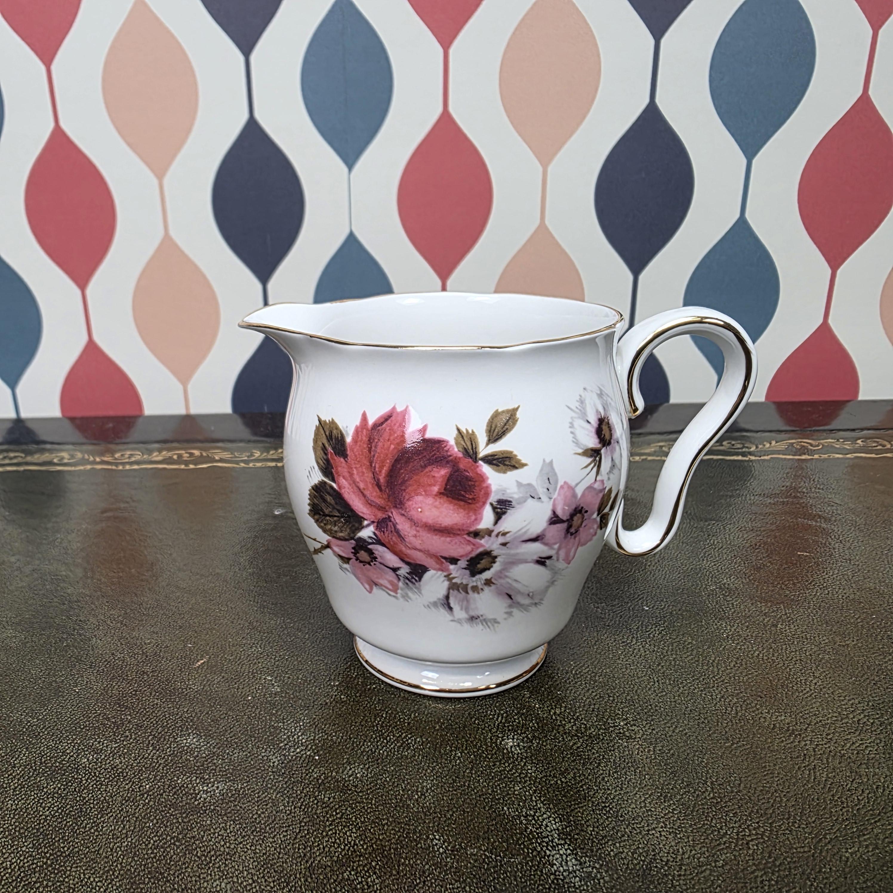 Royal Stafford Honey Bunch Open Sugar Bowl Fine Bone China England Floral Serving Piece