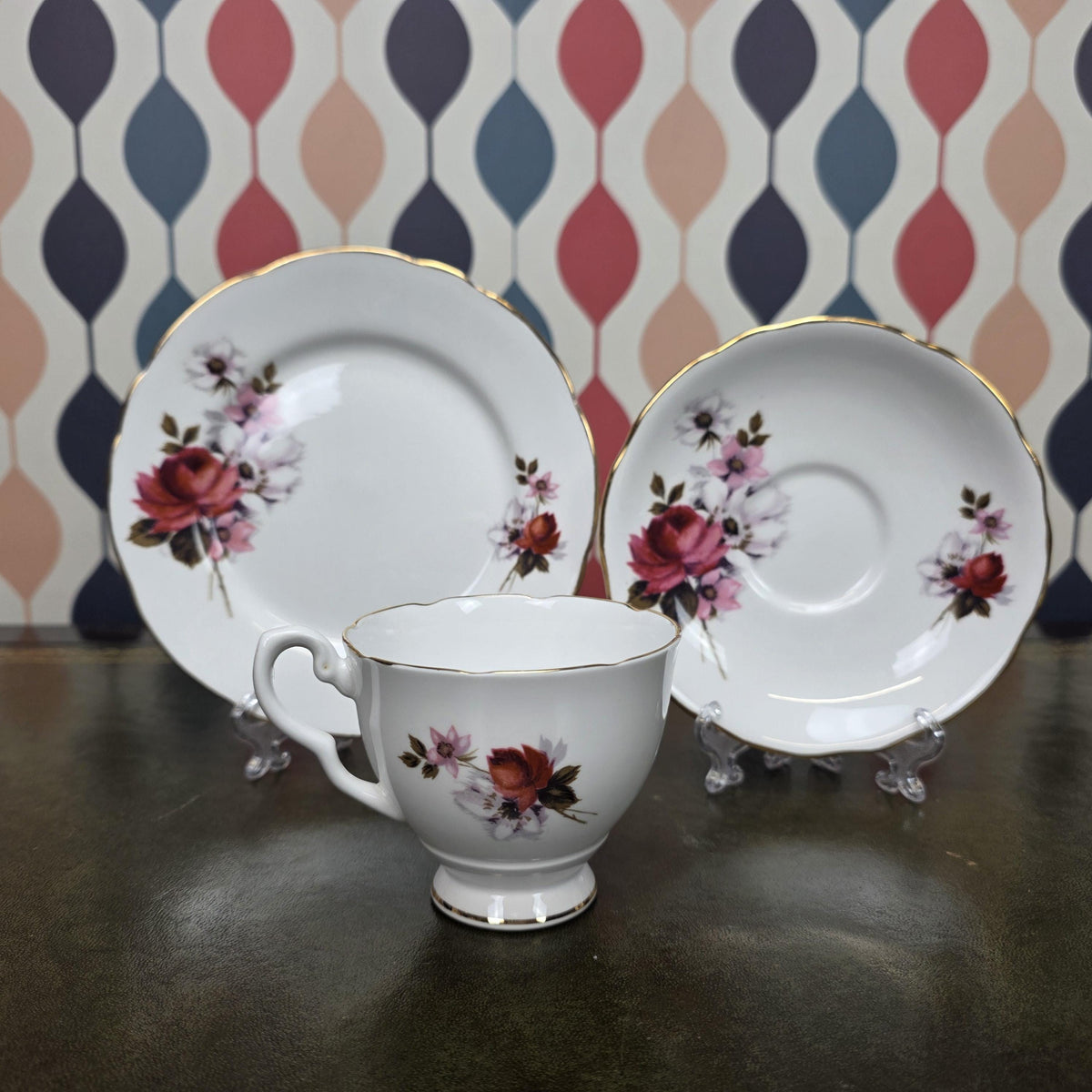 Royal Stafford Honey Bunch Open Sugar Bowl Fine Bone China England Floral Serving Piece