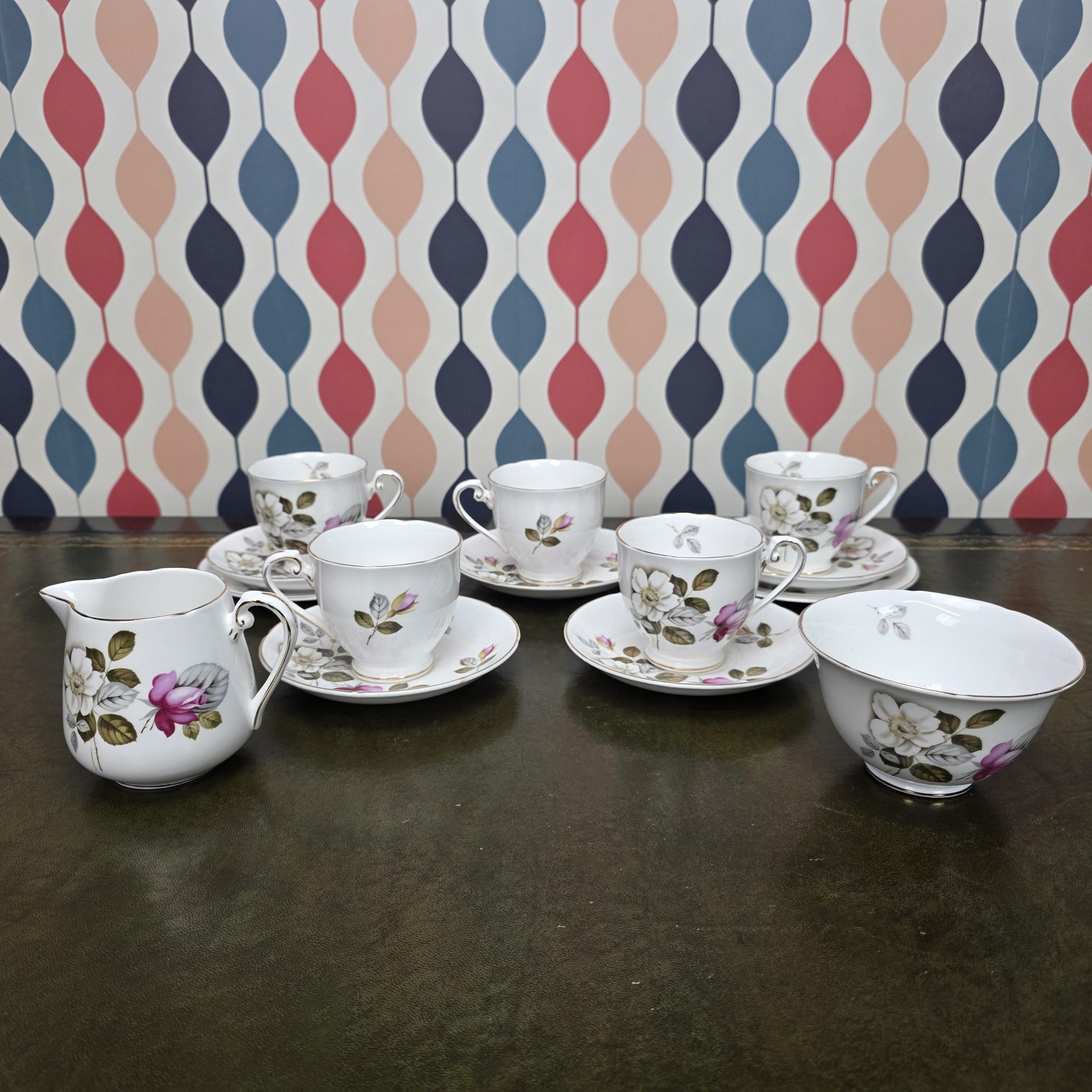 Royal Grafton Daybreak Tea Trio Fine Bone China Floral Cup Saucer Tea Plate Staffordshire