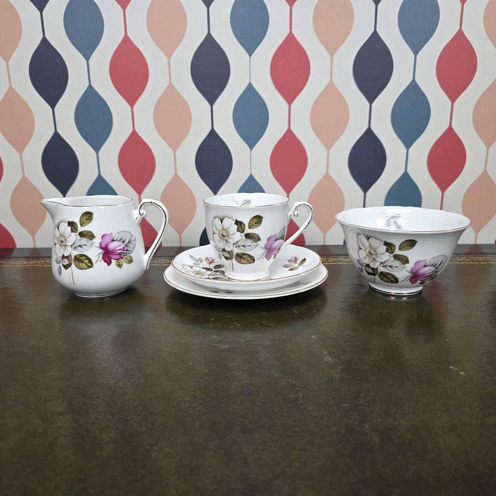 Royal Grafton Daybreak Tea Trio Fine Bone China Floral Cup Saucer Tea Plate Staffordshire