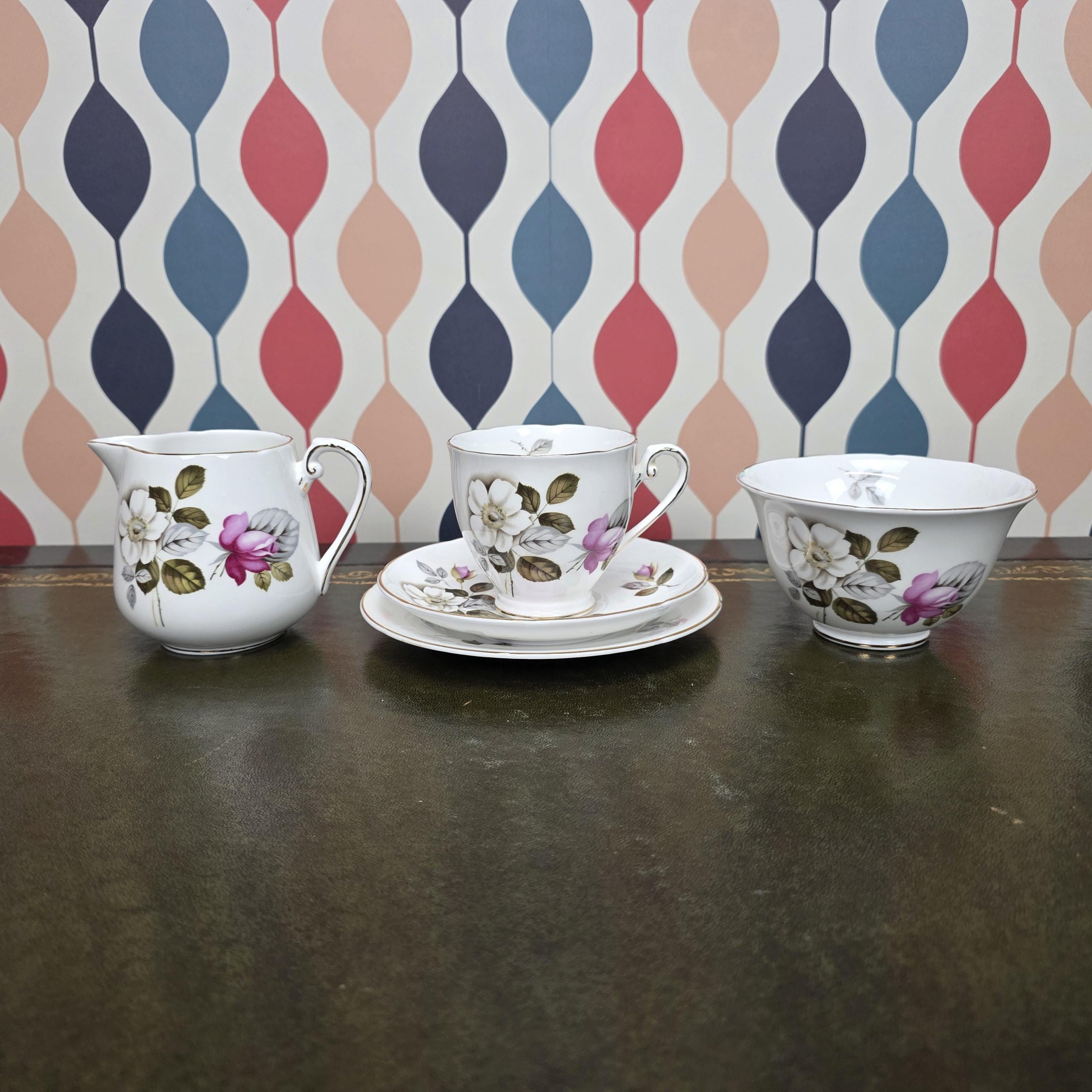 Royal Grafton Daybreak Tea Trio Fine Bone China Floral Cup Saucer Tea Plate Staffordshire