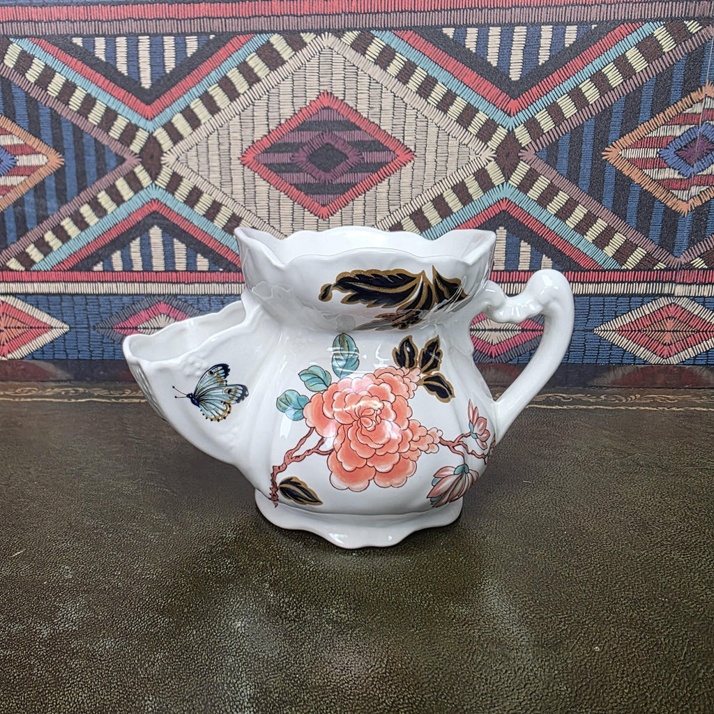James Kent Eastern Glory Teapot Chinoiserie Coffee Pot Old Foley England Floral Bird Collectible