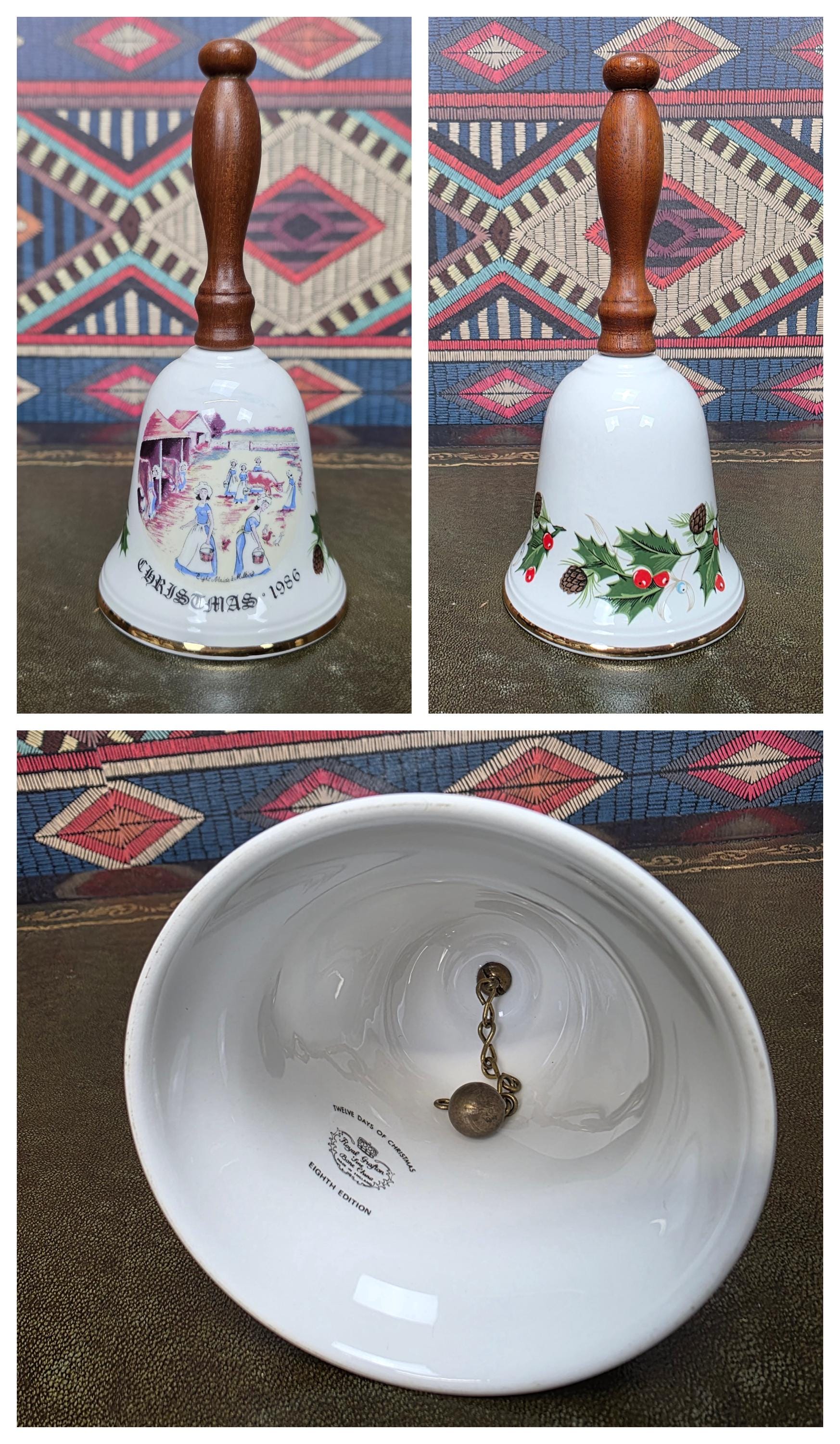 Royal Grafton Christmas Bell 1979 First Edition Twelve Days of Christmas Bone China Collectible