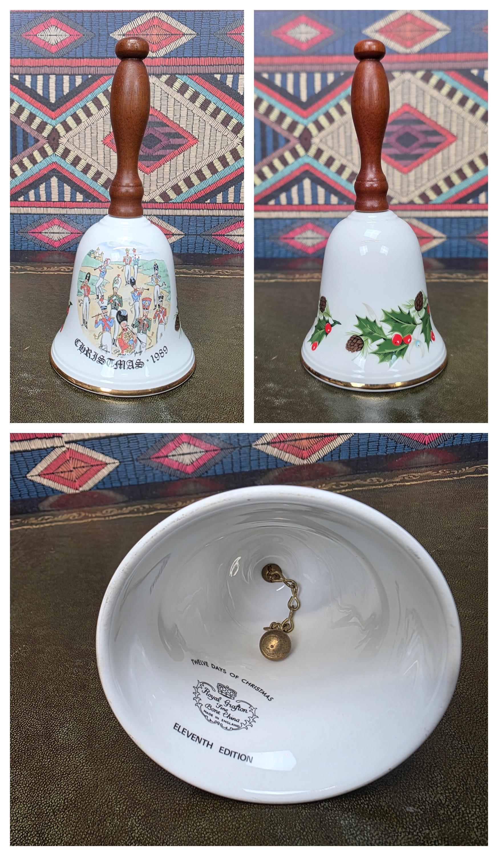 Royal Grafton Christmas Bell 1979 First Edition Twelve Days of Christmas Bone China Collectible