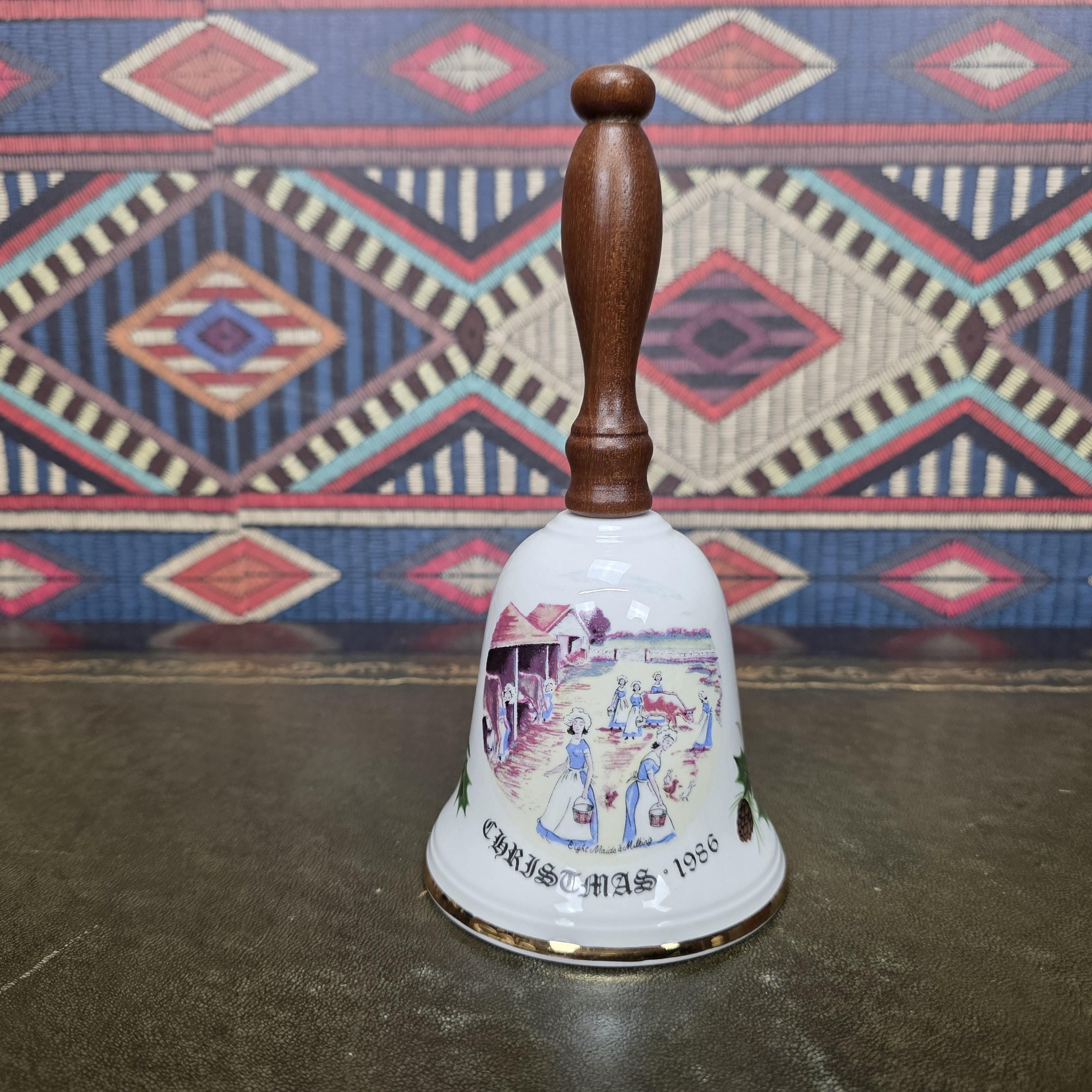 Royal Grafton Christmas Bell 1979 First Edition Twelve Days of Christmas Bone China Collectible