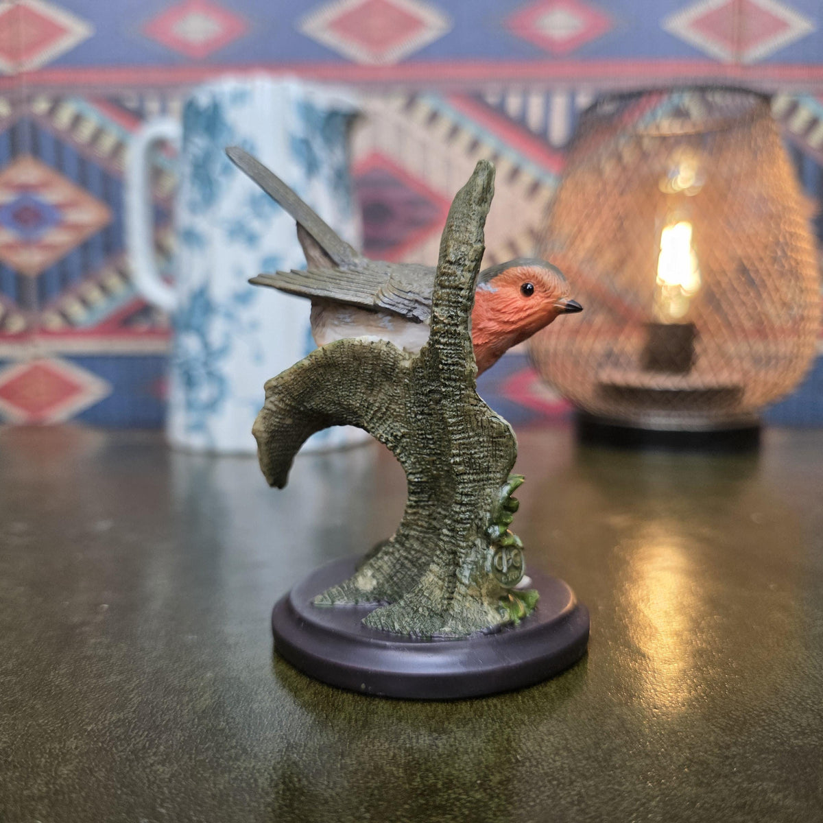 Robin Bird Figurine Reader's Digest 2004 Hand Painted Wildlife Sculpture Andy Pearce Nature Collectible