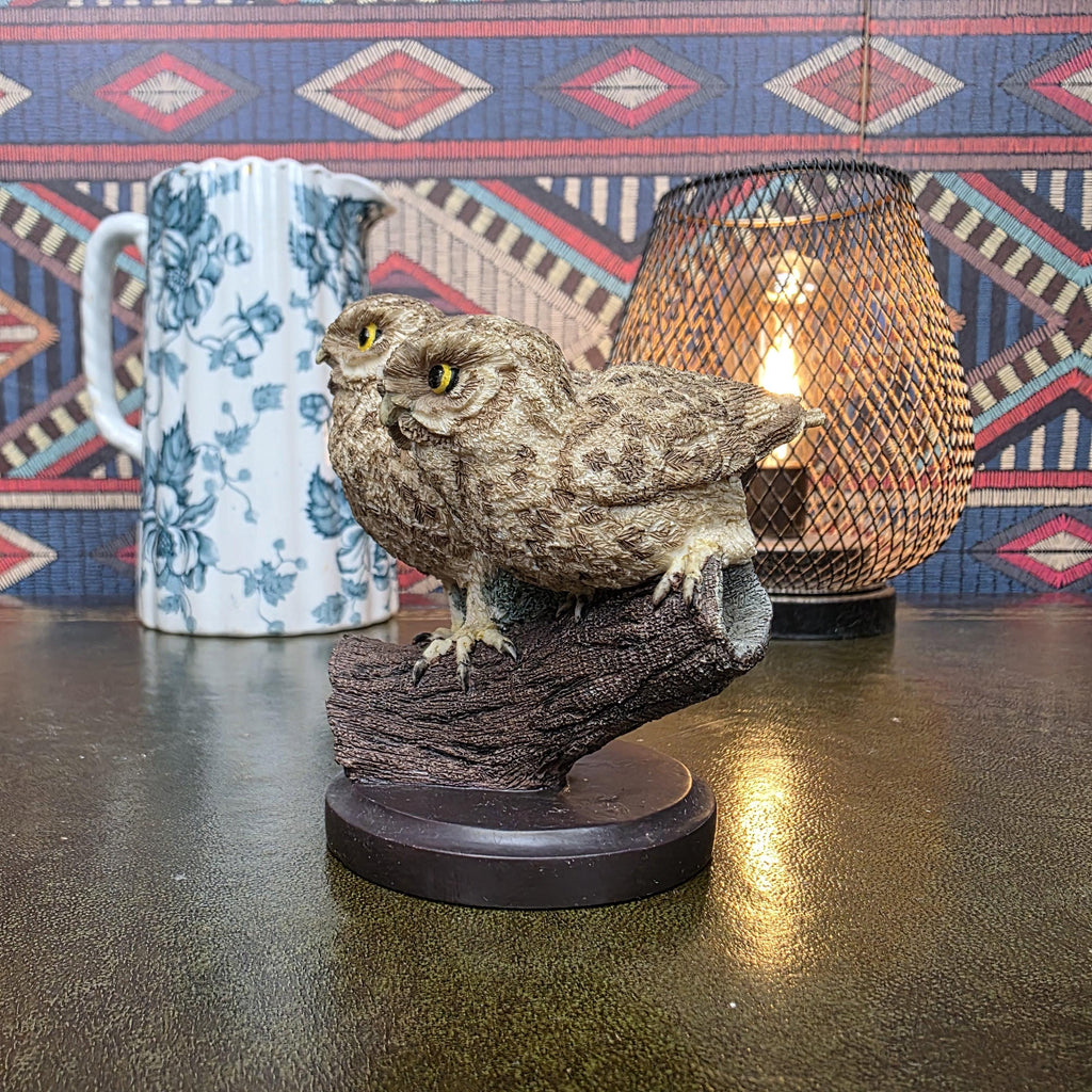 Little Owl Figurine Andy Pearce Hand Painted Wildlife Sculpture Eaglemoss 2002 Country Bird Collection