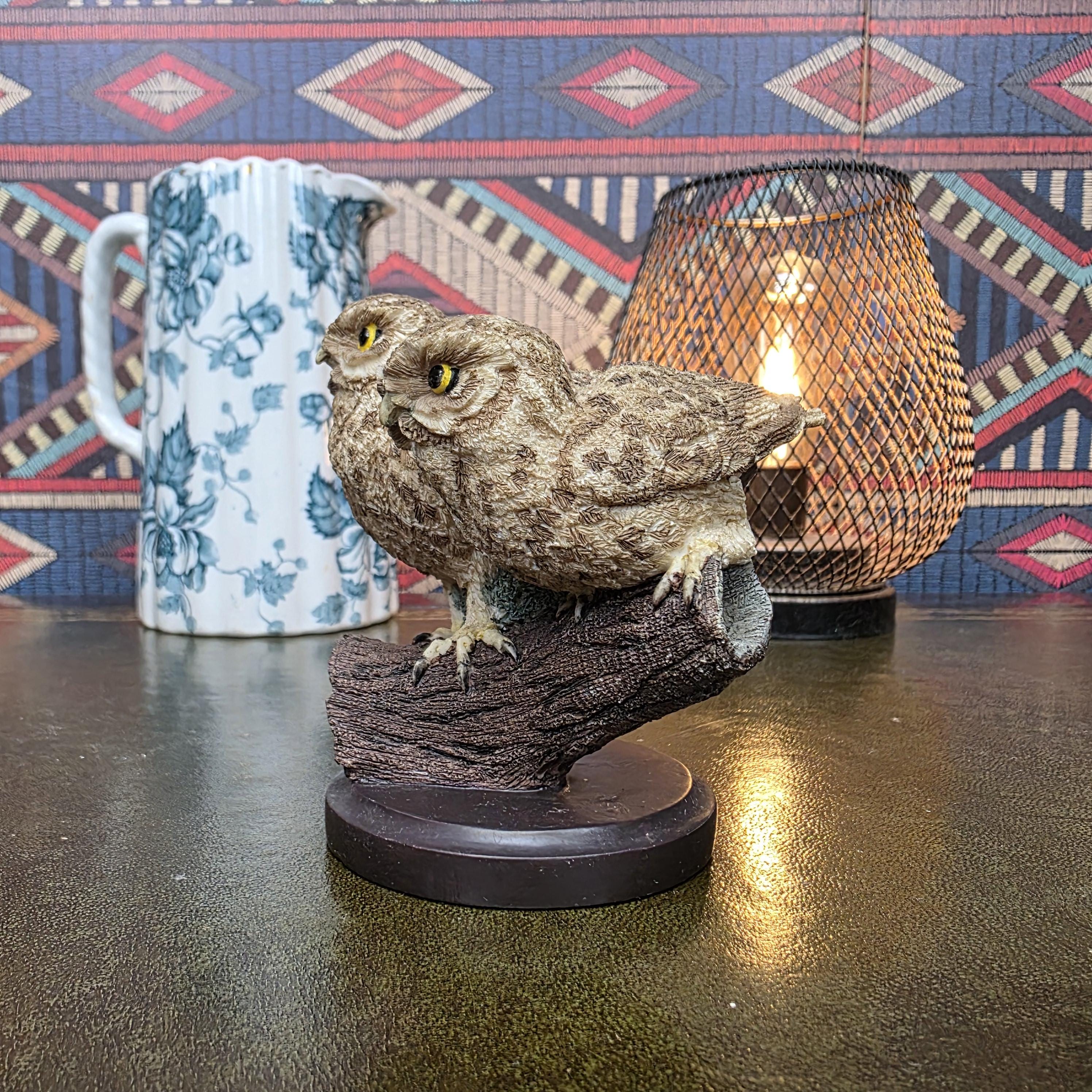 Little Owl Figurine Andy Pearce Hand Painted Wildlife Sculpture Eaglemoss 2002 Country Bird Collection