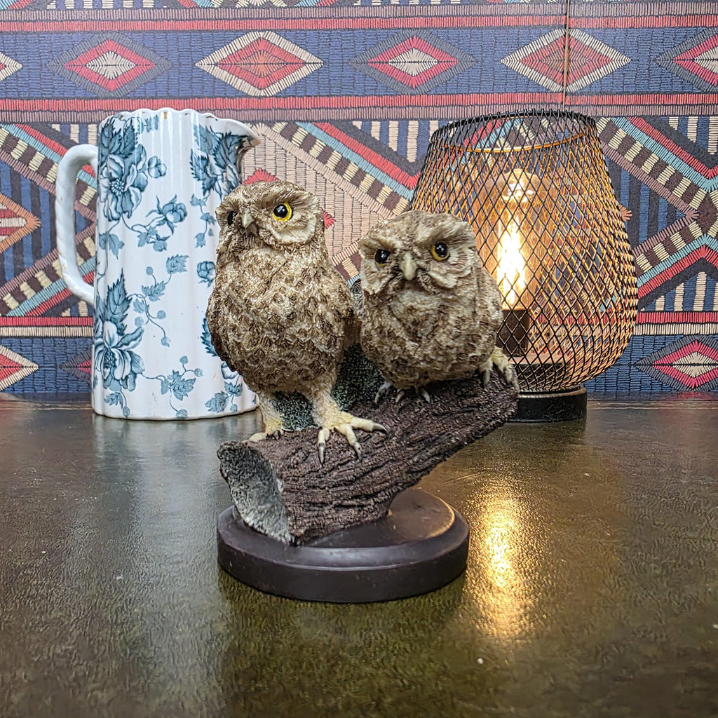 Little Owl Figurine Andy Pearce Hand Painted Wildlife Sculpture Eaglemoss 2002 Country Bird Collection