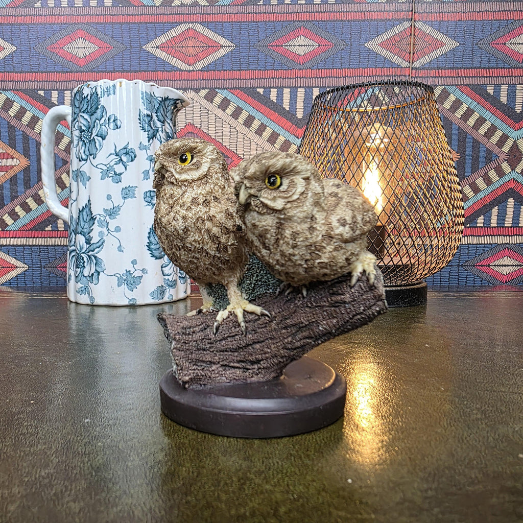 Little Owl Figurine Andy Pearce Hand Painted Wildlife Sculpture Eaglemoss 2002 Country Bird Collection